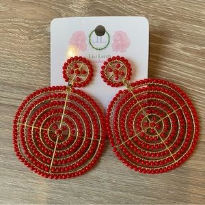 Lisi Lerch Red Beaded Earrings